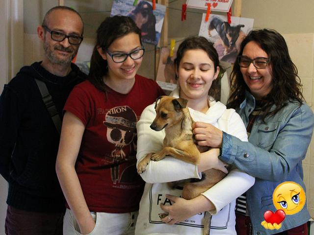 Stellina con la sua nuova famiglia